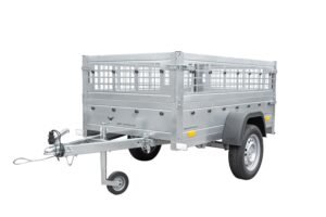 Top remorque garden trailer 200 kipp avec rehausses grillagées et roue jockey – Neuf – Prix Destockage