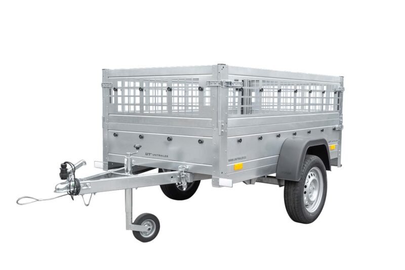 Top remorque garden trailer 200 kipp avec rehausses grillagées et roue jockey – Neuf – Prix Destockage