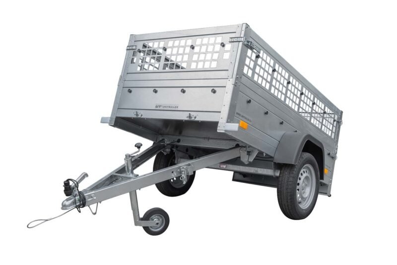 Top remorque garden trailer 200 kipp avec rehausses grillagées et roue jockey – Neuf – Prix Destockage – Image 14