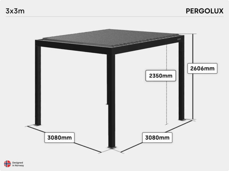 PERGOLUX bioclimatique Pergola S2 – Image 2
